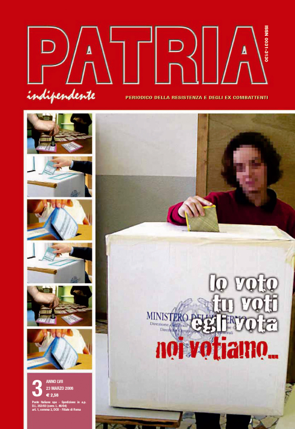 Patria Indipendente, numero 3 del 2008