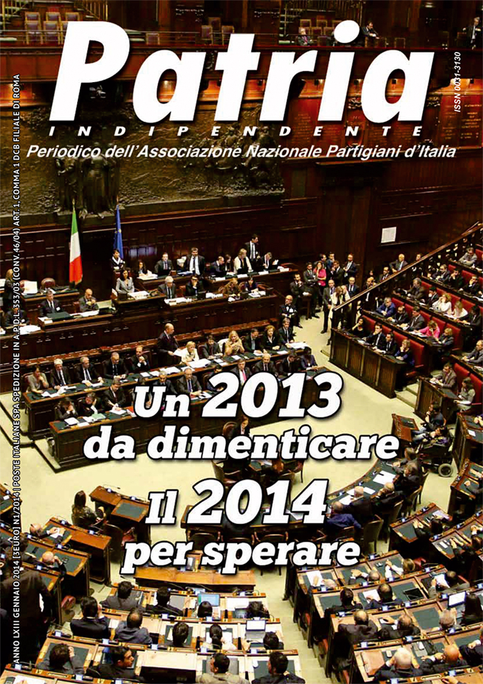 Patria Indipendente, numero 1 del 2014