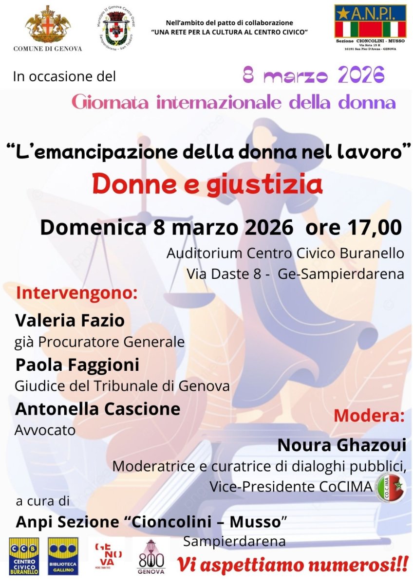 Genova, 8 marzo 2026