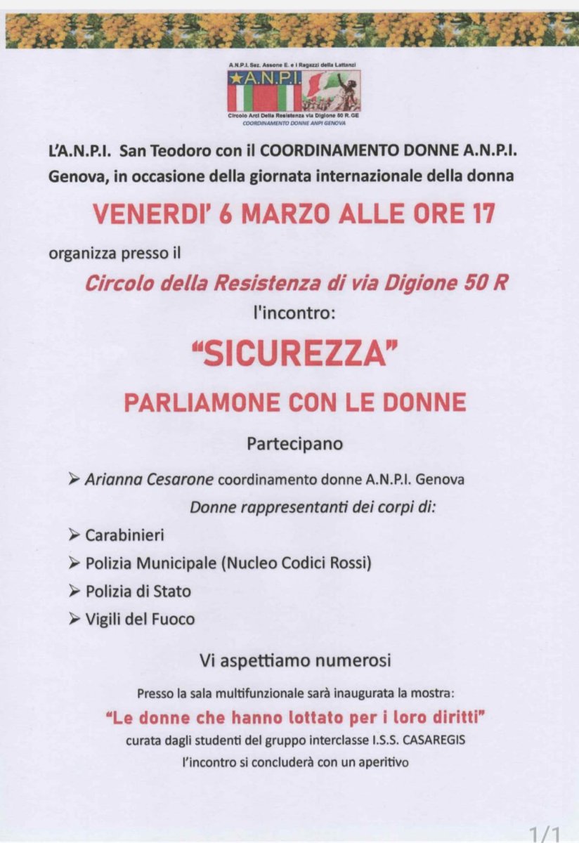 Genova, 6 marzo 2026